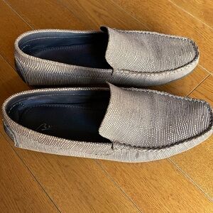 Bacco Bucci Textured Gray Loafers